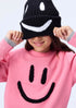 Molo - Sweatshirt für Mädchen mit Smiley in rosa