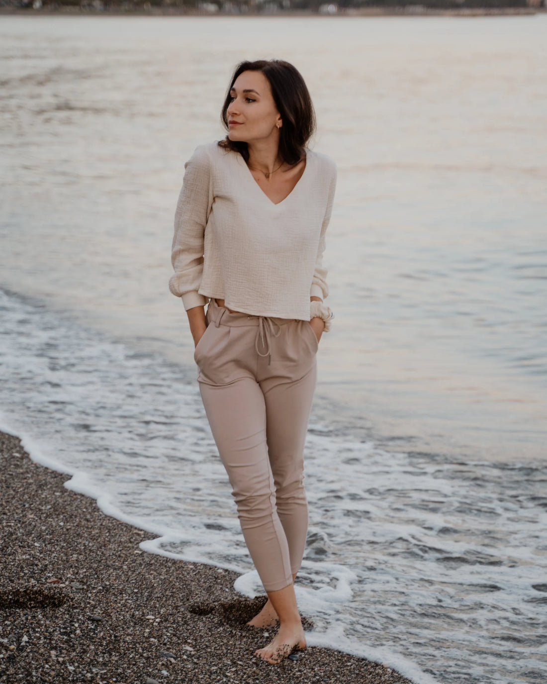 Hutch &amp; Putch - Musselinbluse natur Baumwolle(bio)
