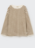 My Little Cozmo -  Kinder Langarmshirt Frottee gestreift braun