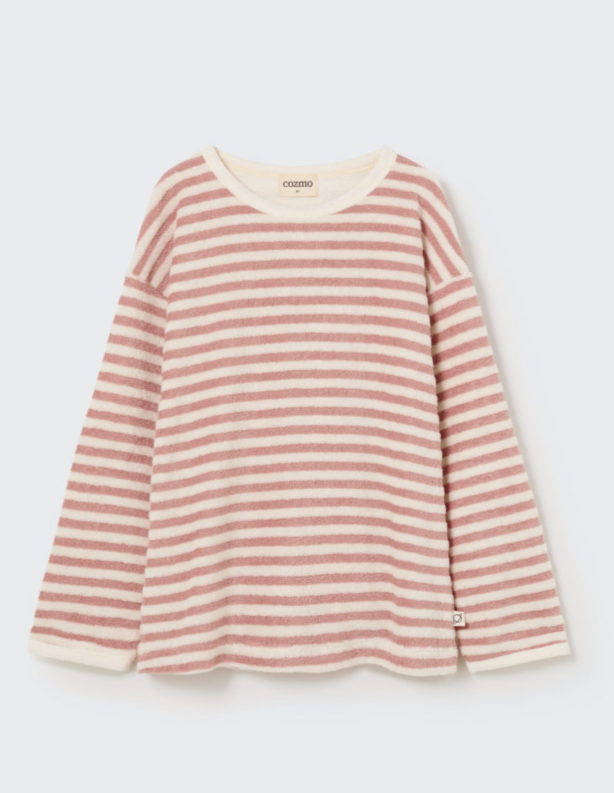 My Little Cozmo -  Kinder Langarmshirt Frottee getsreift rosa