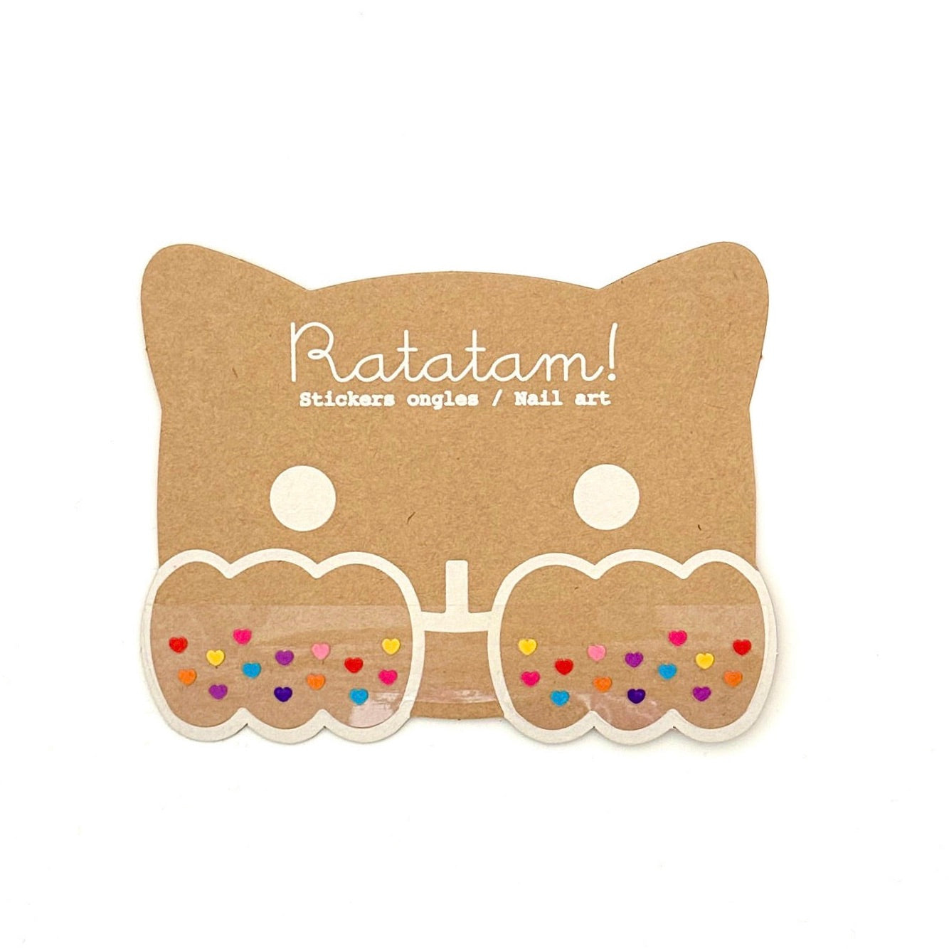 Ratatam - Nagelsticker Herzen Multicolor