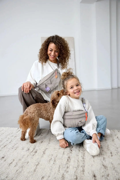 PALOPA - Kinder Bauchtasche Mini Enja Hund grau MINI &amp; ME