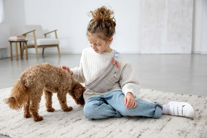 PALOPA - Kinder Bauchtasche Mini Enja Hund grau MINI &amp; ME
