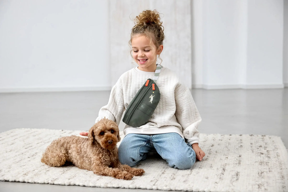 PALOPA - Kinder Bauchtasche Mini Enja Hund grün MINI &amp; ME