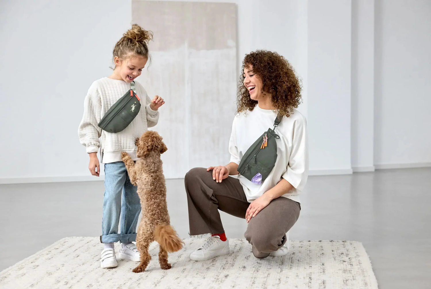 PALOPA - Kinder Bauchtasche Mini Enja Hund grün MINI &amp; ME