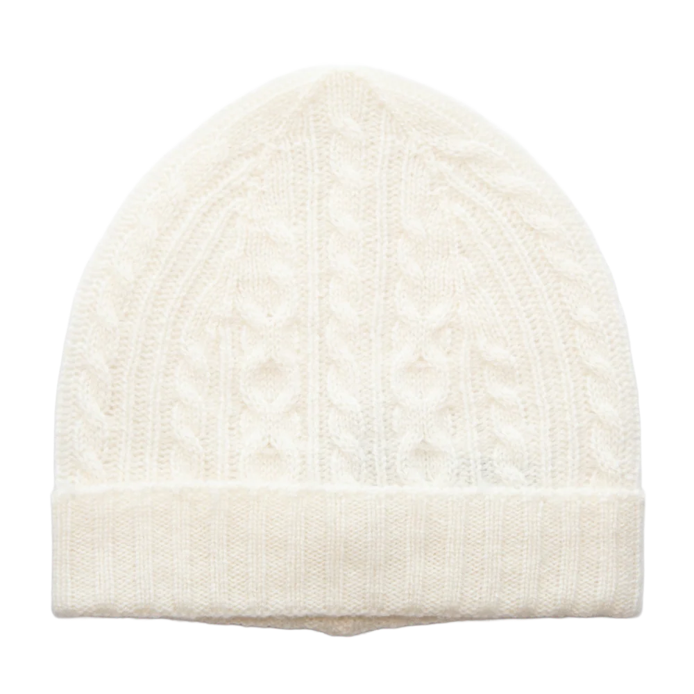 Papa Lobster - Baby Cashmere Mütze AMARI Naturweiß