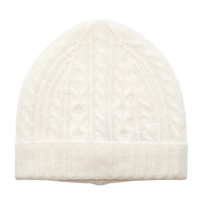 Papa Lobster - Baby Cashmere Mütze AMARI Naturweiß