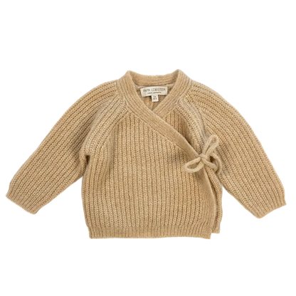 Papa Lobster - Baby Cardigan Kaschmir COSI beige