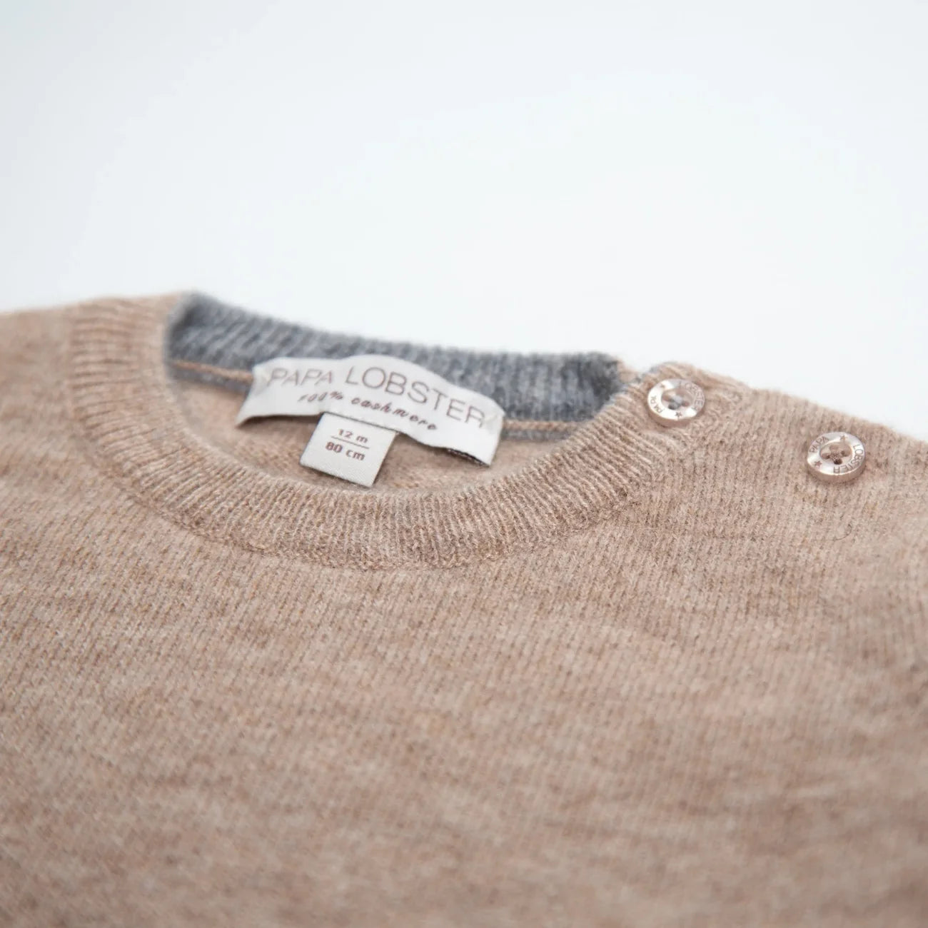 Papa Lobster - Baby Jumper BOB beige/grau