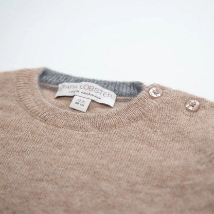 Papa Lobster - Baby Jumper BOB beige/grau
