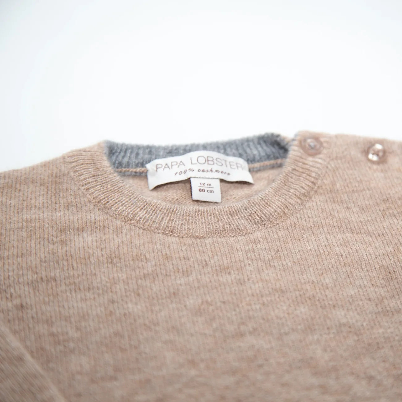Papa Lobster - Baby Jumper BOB beige/grau
