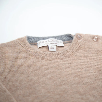 Papa Lobster - Baby Jumper BOB beige/grau