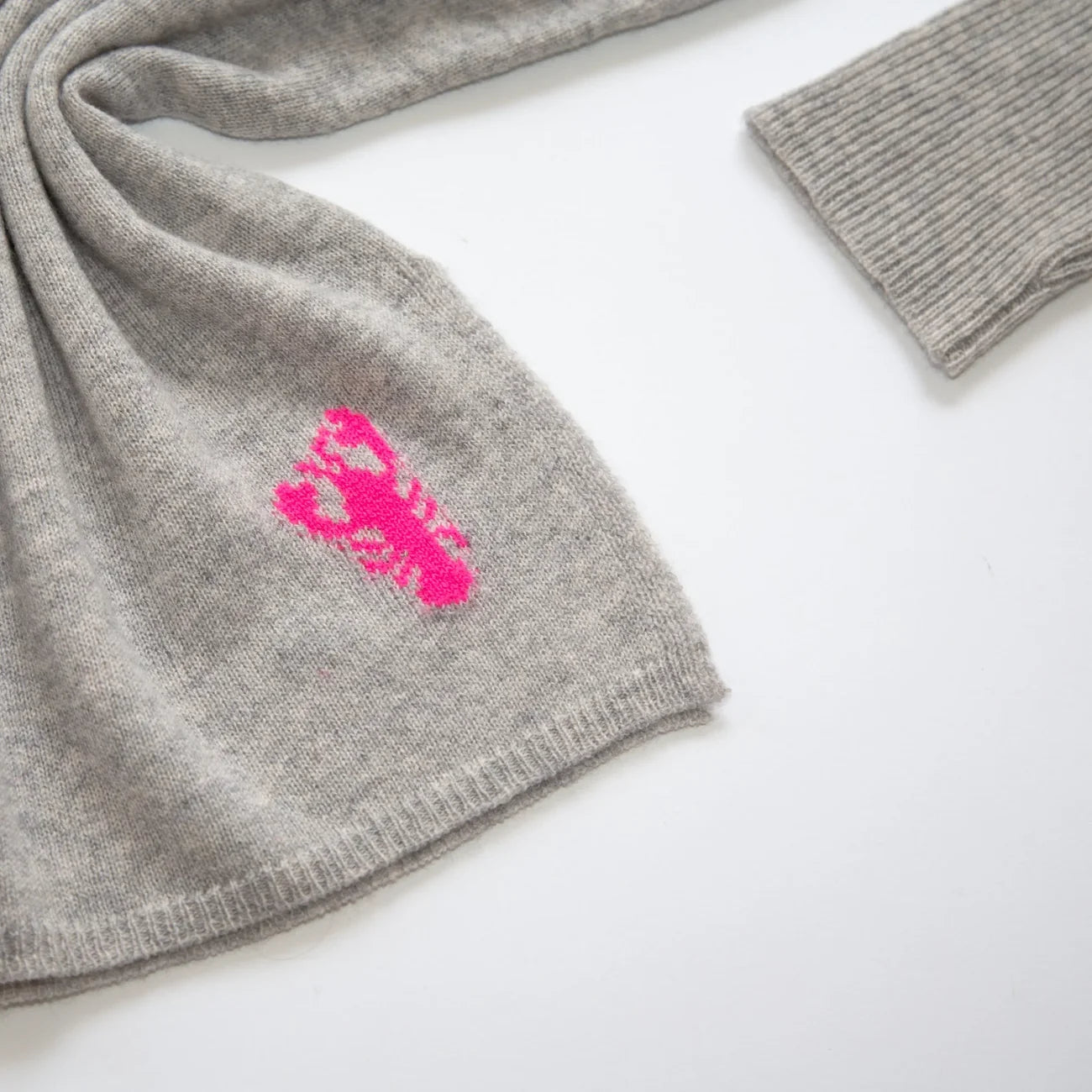 Papa Lobster - Damen Pullover Kaschmir JOHA grau