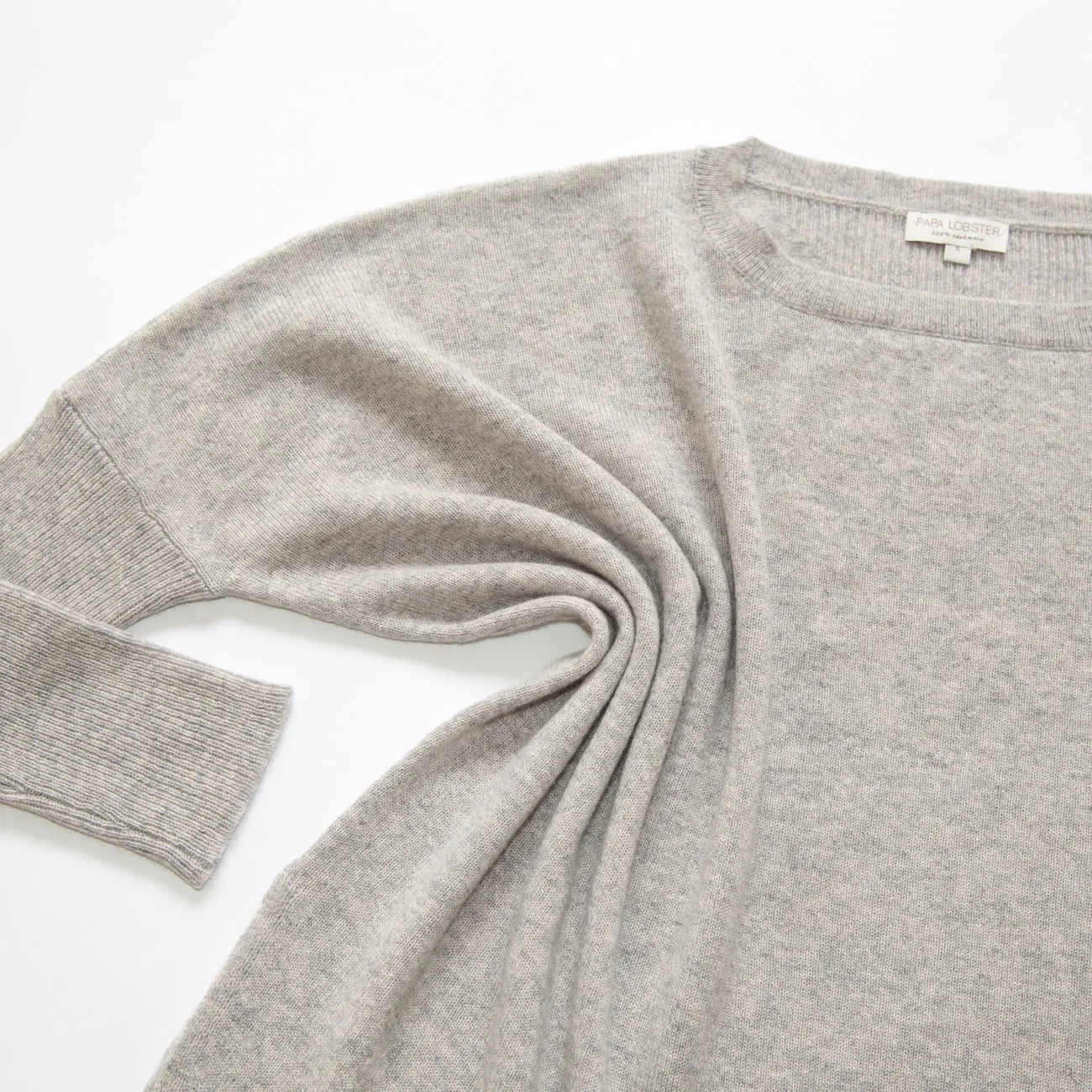 Papa Lobster - Damen Pullover Kaschmir JOHA grau