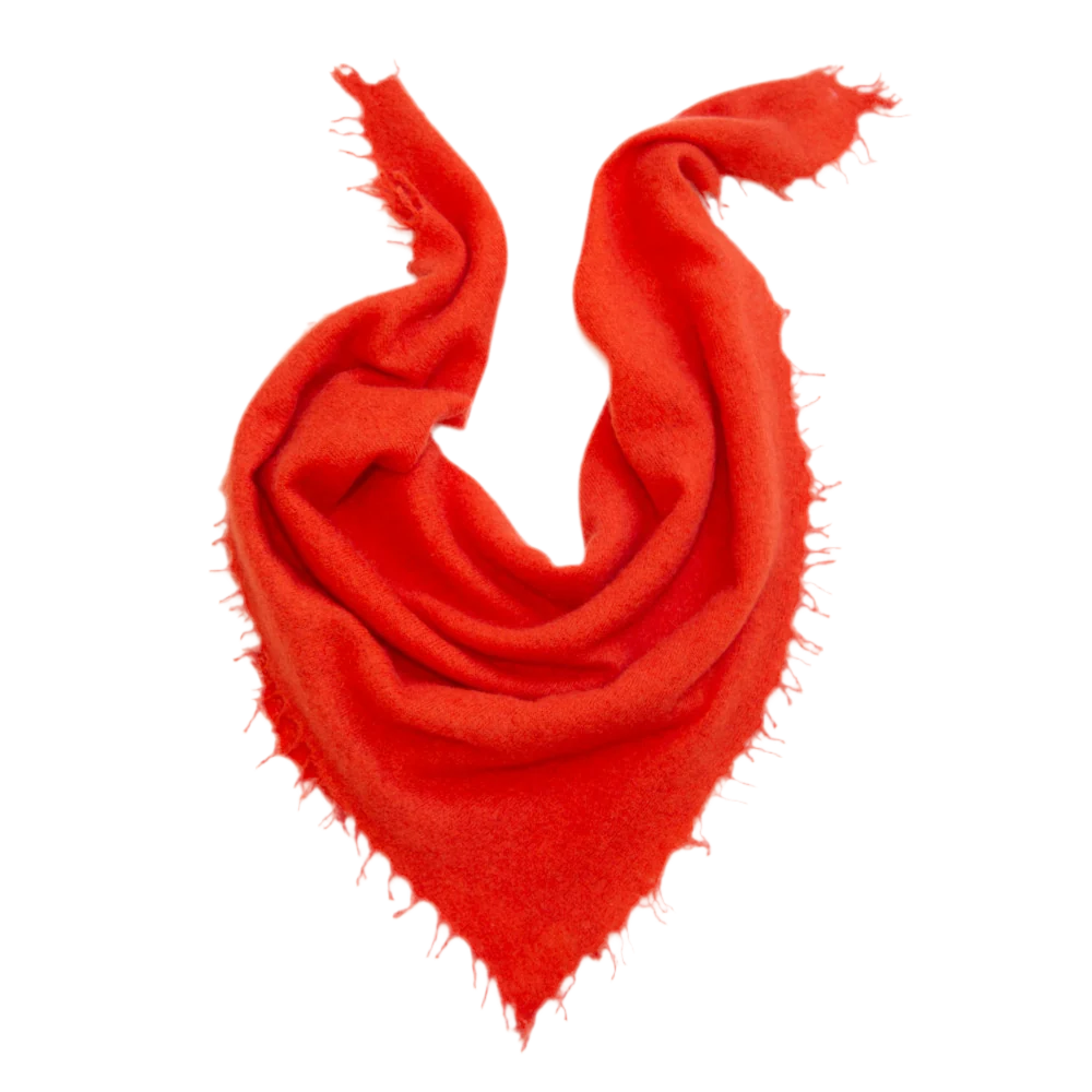 Papa Lobster - Damen Schal Kaschmir CAMILLE rot