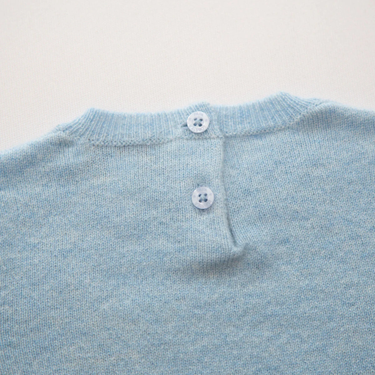 Papa Lobster - Baby Cashmere Pullover ROCKET Hellblau
