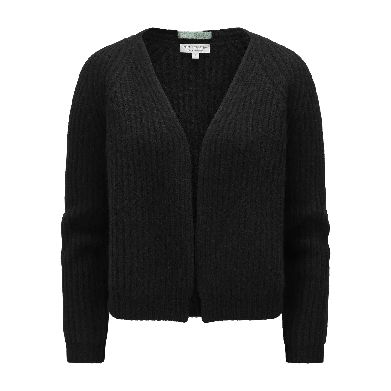 Papa Lobster - Damen Cardigan Kaschmir LOLA schwarz