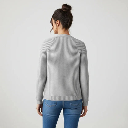 Papa Lobster - Damen Cardigan Kaschmir LOLA grau