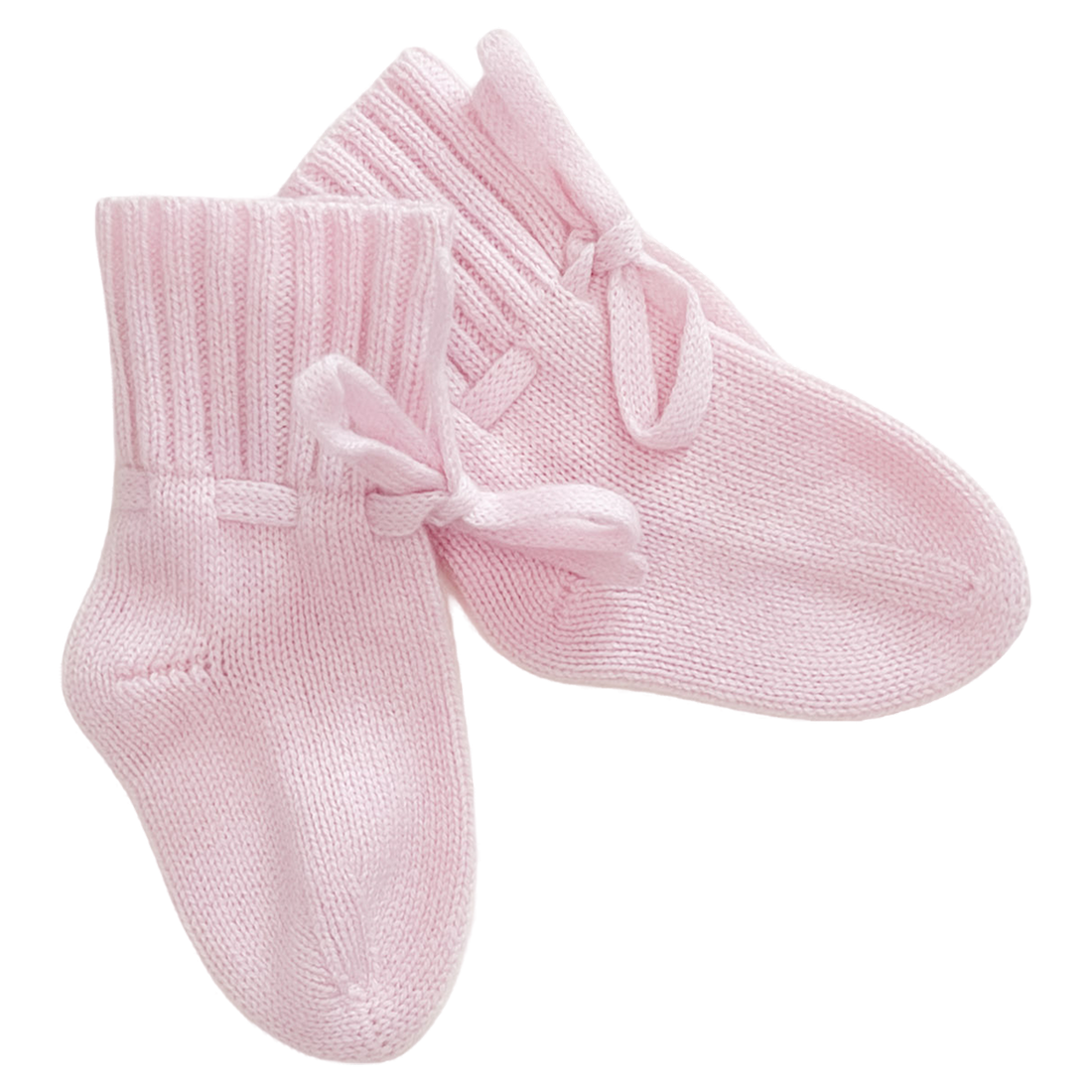 Papa Lobster - Cashmere Babyschuhe rosa