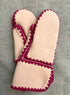 PaRI with Style - Handschuhe handgemachte aus Lammfell rosa/ bordeaux