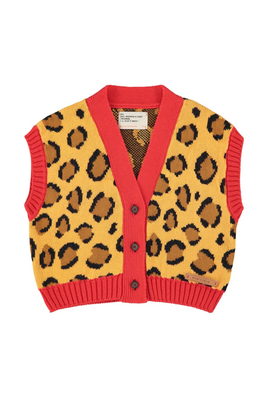 Piupiuchick - Kinder Weste "Animalprint" Baumwolle (Bio)