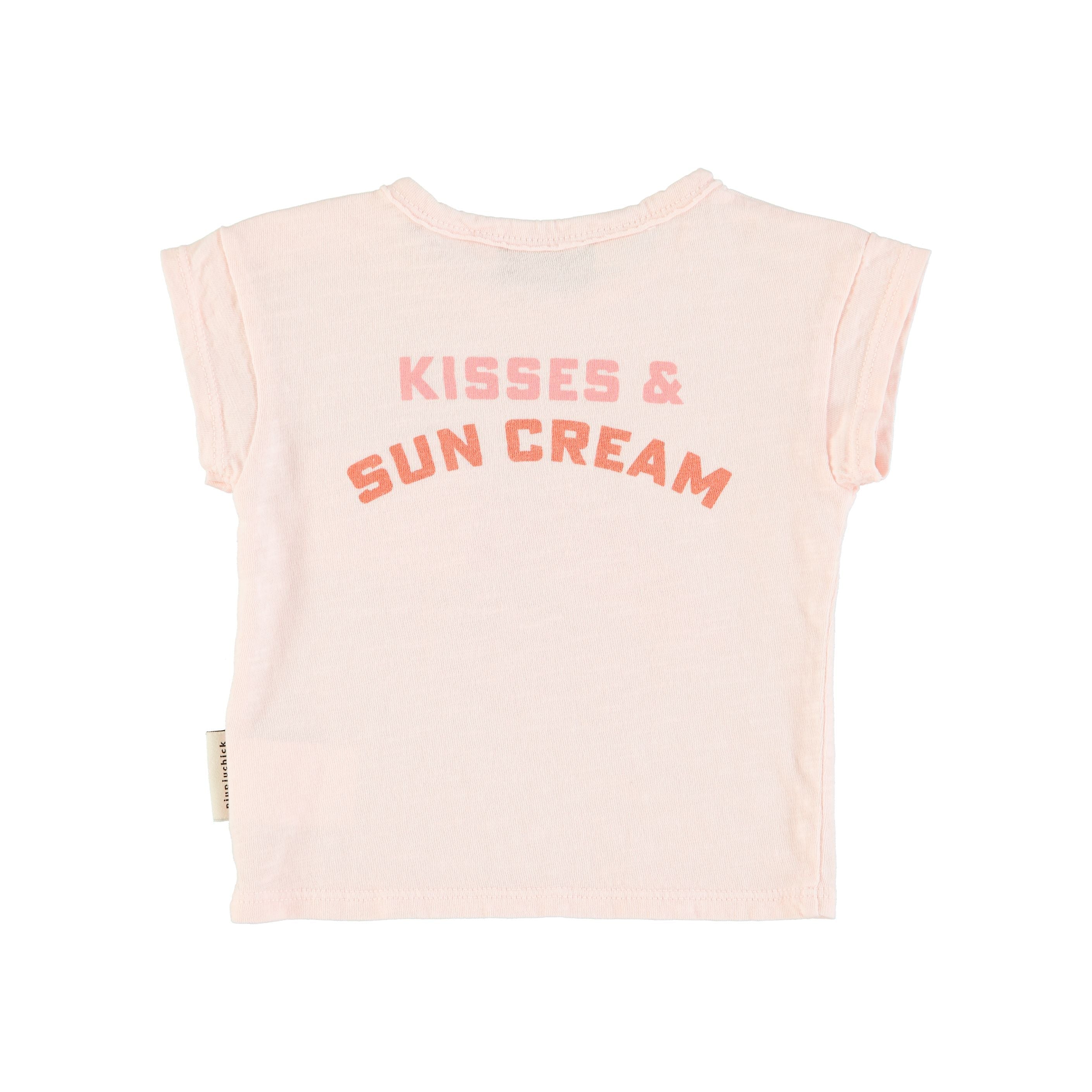 Piupiuchick - T-Shirt rosa mit Kisses &amp; Sun cream