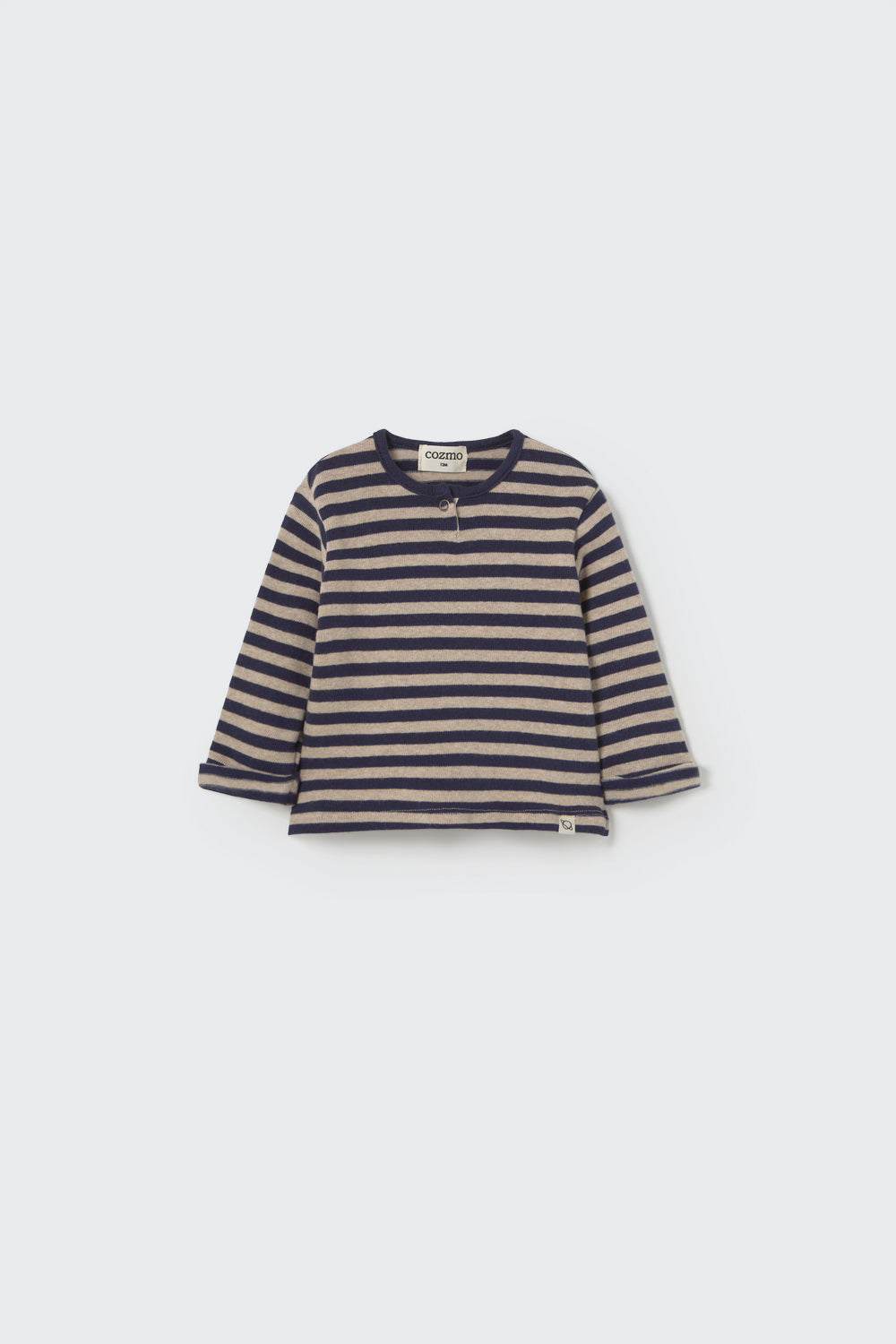 My Little Cozmo - Baby Sweater Remo gestreift blau, biobaumwolle