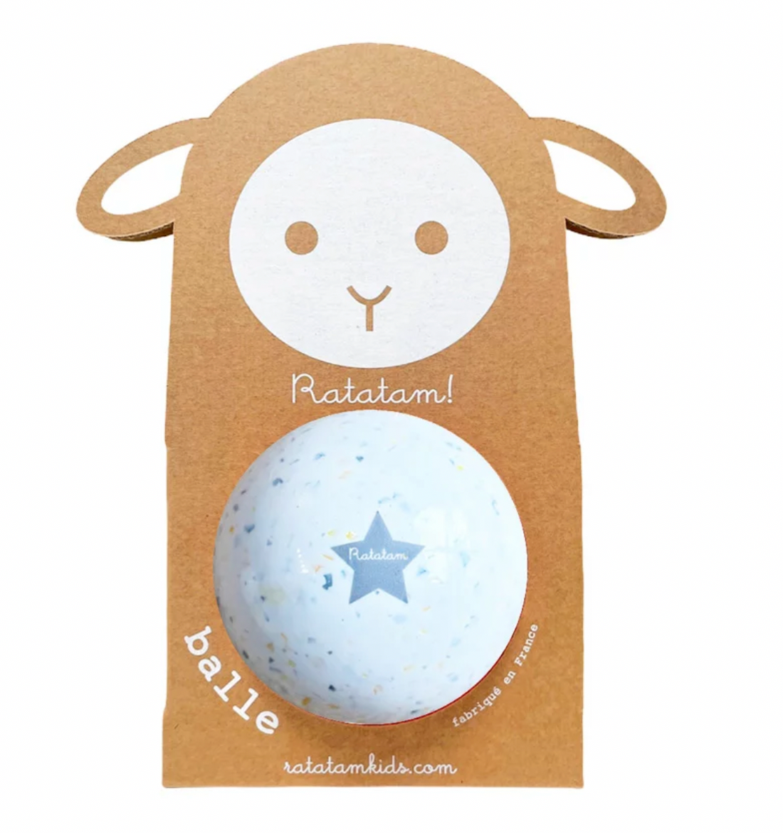 Ratatam - Kinder Confetti Ball 10cm, hergestellt in Frankreich