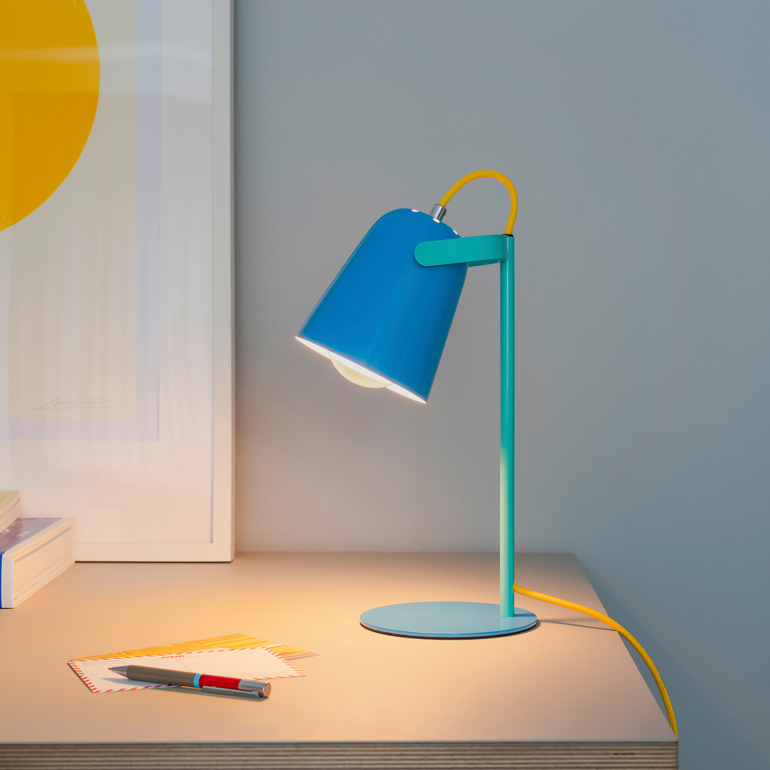 Remember - Tischlampe Piet blau