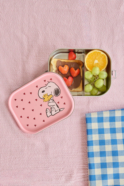Rice - Stahl Brotdose Pink Snoopy Print