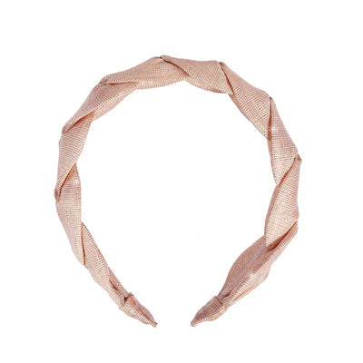 Rockahula - Haarreif rosa/glitzernd für Kinder/Maedchen aus Leine