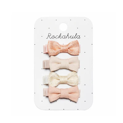 Rockahula - Schleifen Haarspangen für Kinder/Mädchen in rosa 