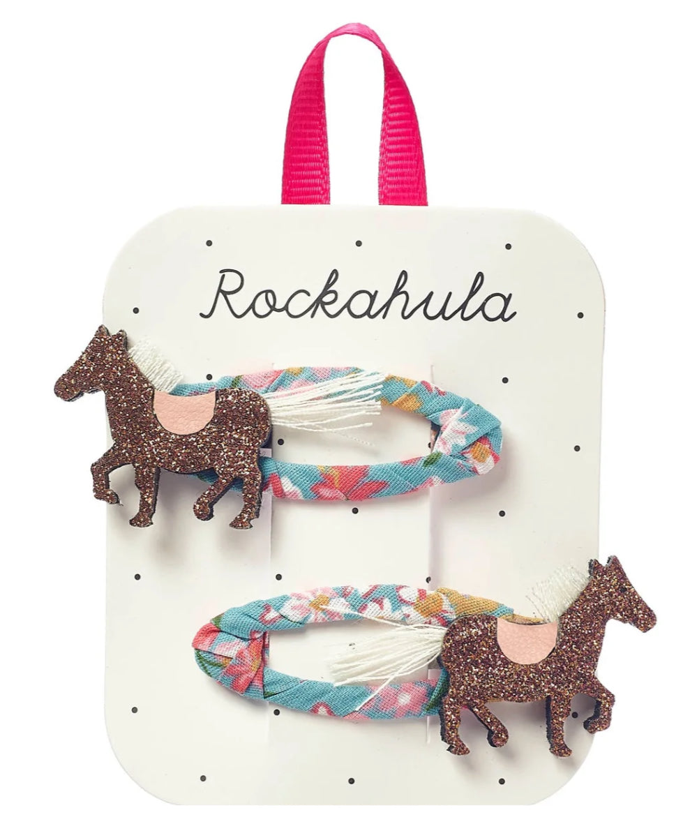 Rockahula - Kinder Haarspangen Pony glitzernd