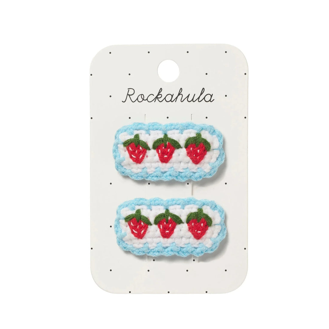 Rockahula - Haarspangen Erdbeeren gehäkelt