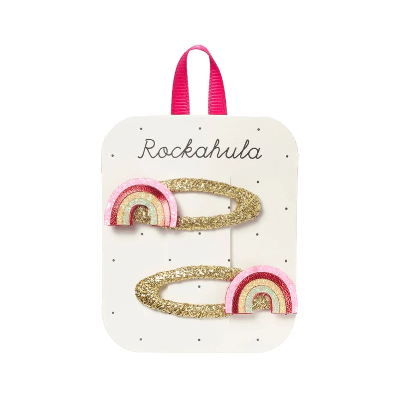 Rockahula - Haarspangen Regenbogen Glitzer