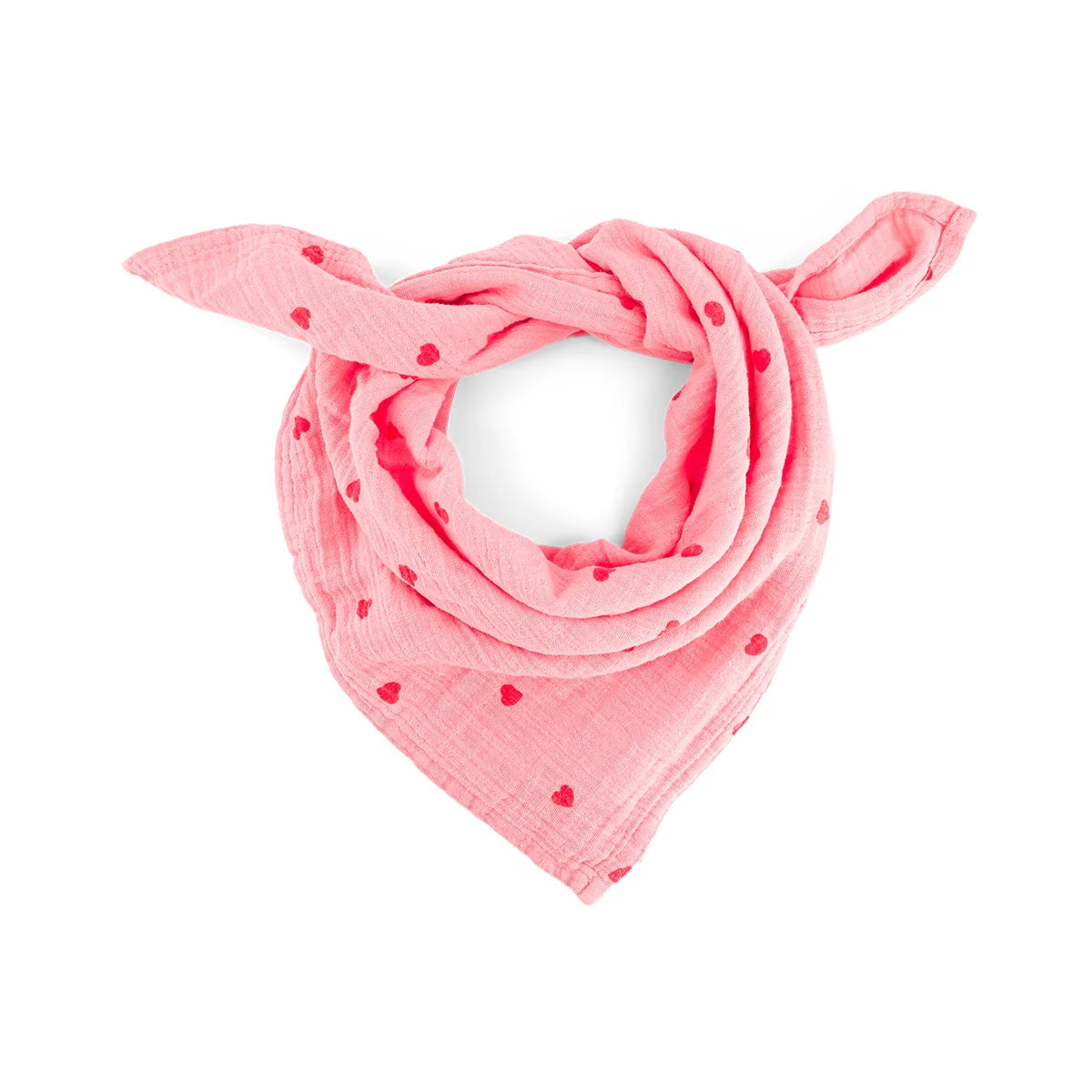 Rose in April - Swaddle Herzen rosa MINI &amp; ME