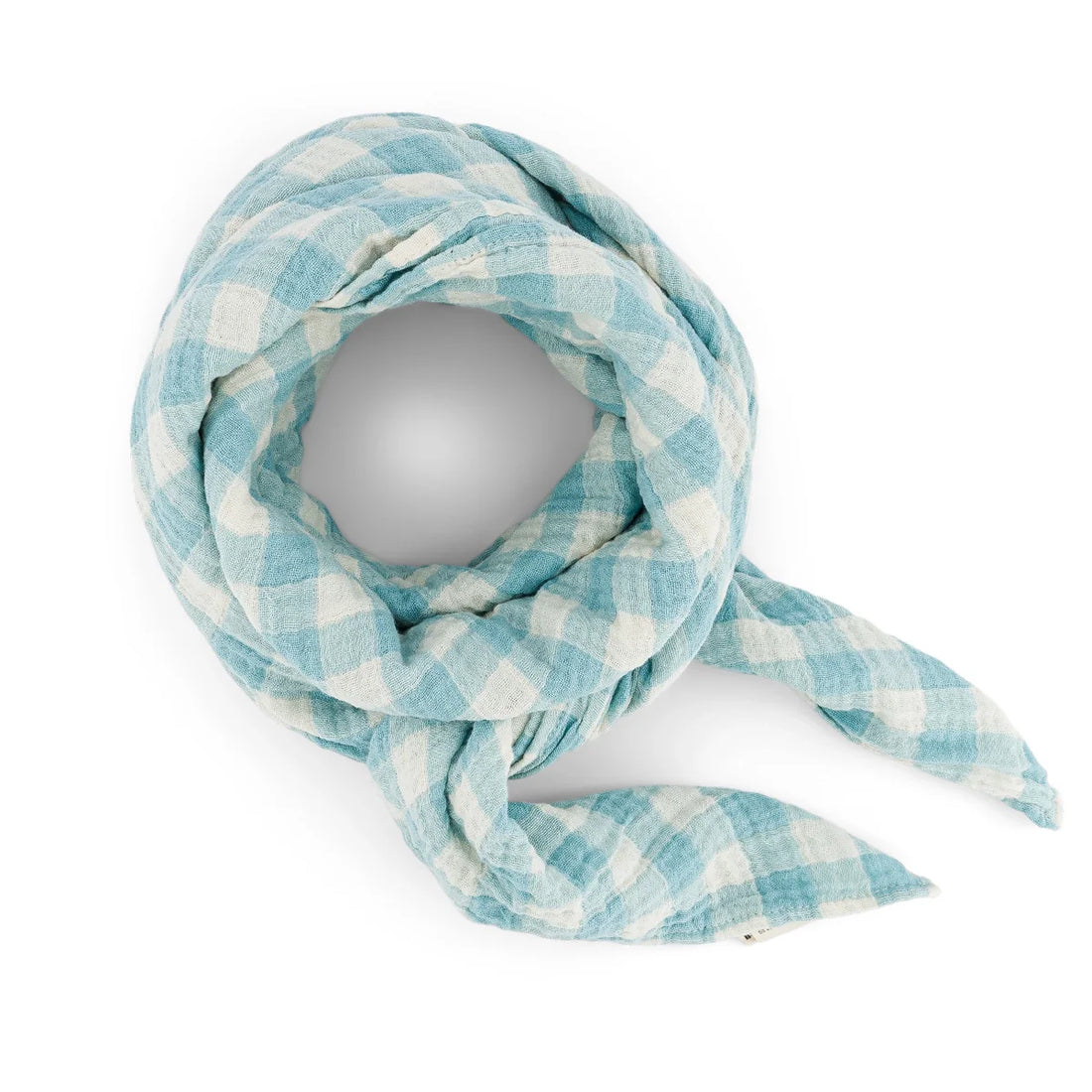 Rose in April - Swaddle karo hellblau MINI &amp; ME