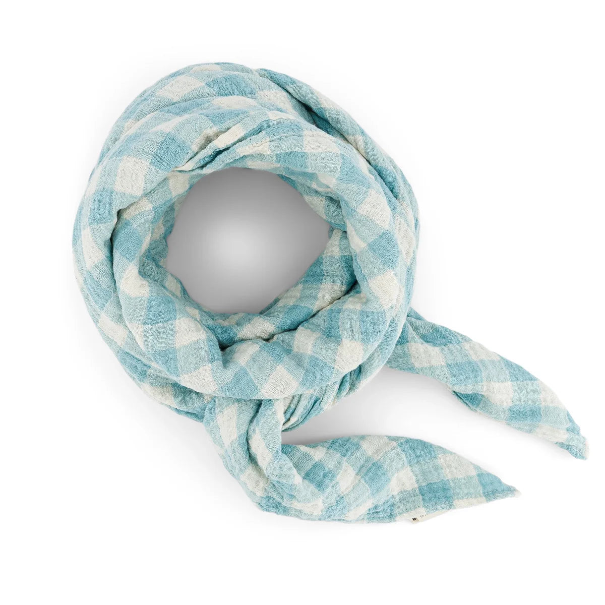 Rose in April - Swaddle karo hellblau MINI &amp; ME