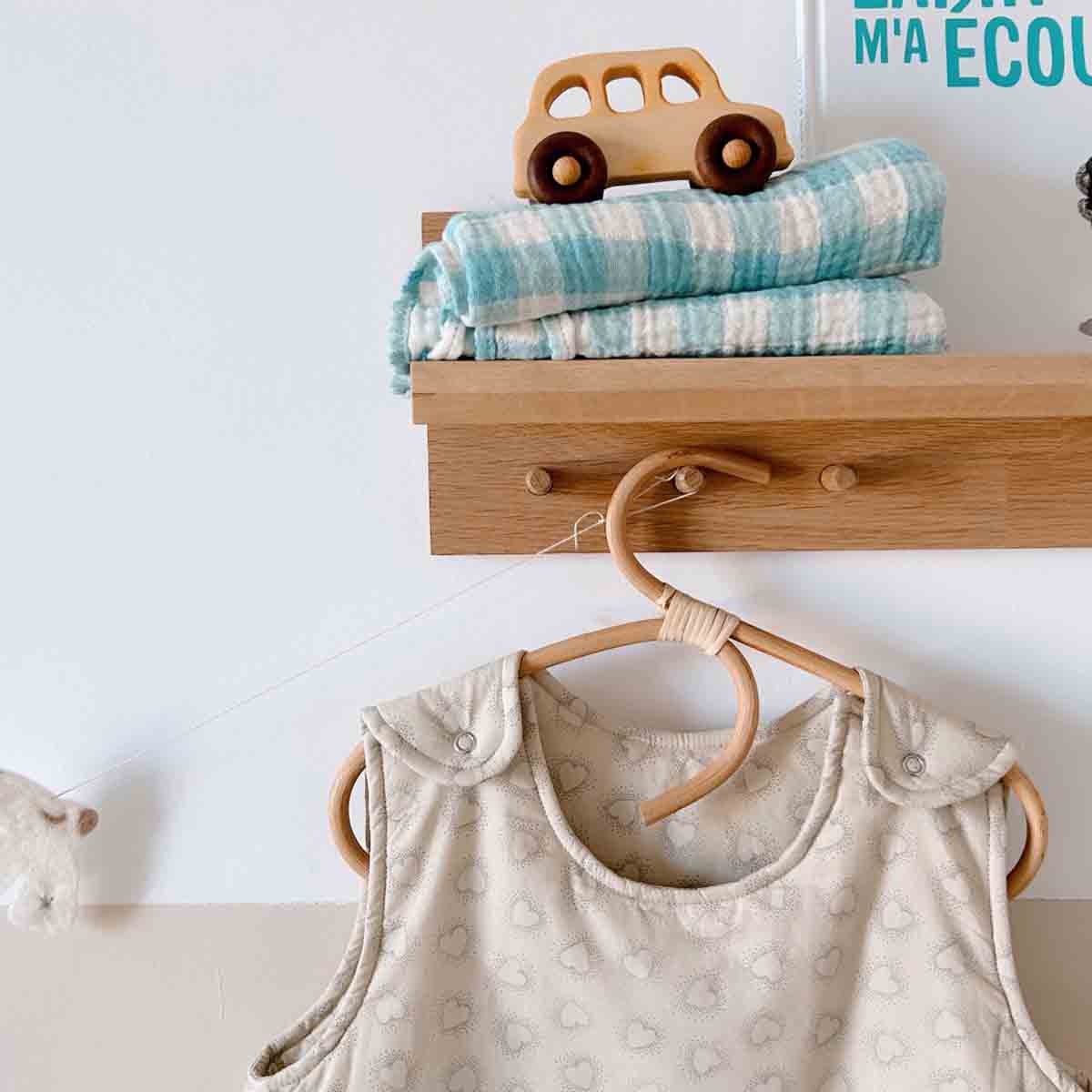 Rose in April - Swaddle karo hellblau MINI &amp; ME