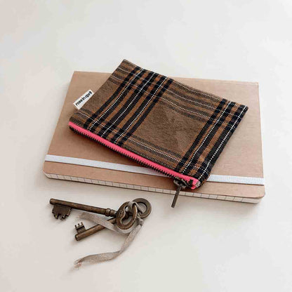 Rose in April - Geldbeutel karo braun