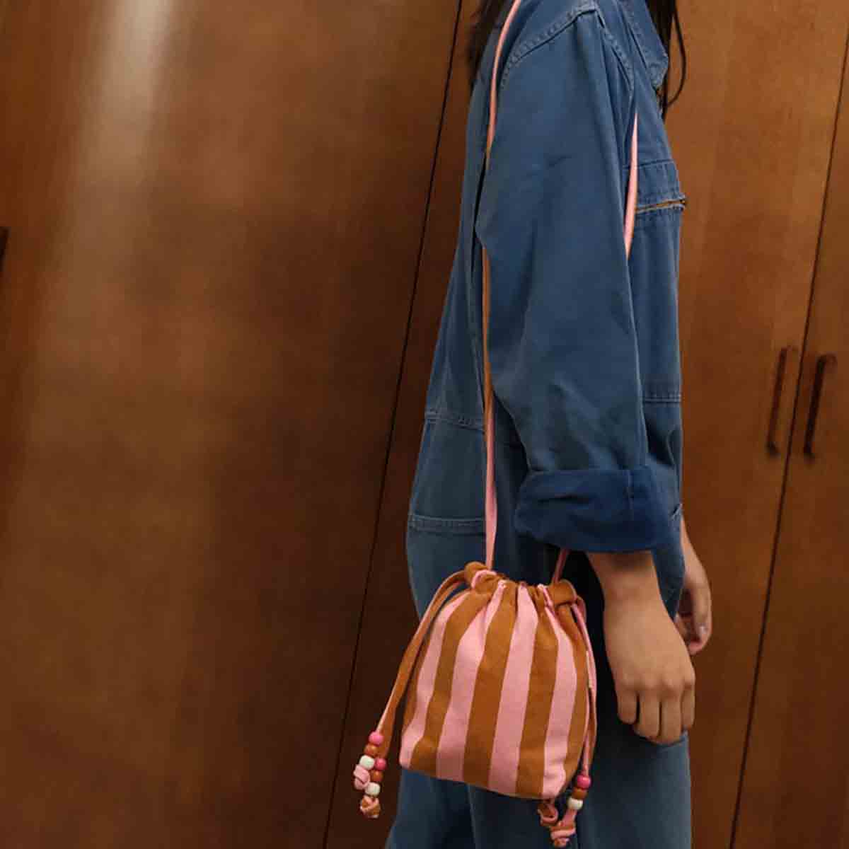 Rose in April - Beutel Billie klein rot rosa