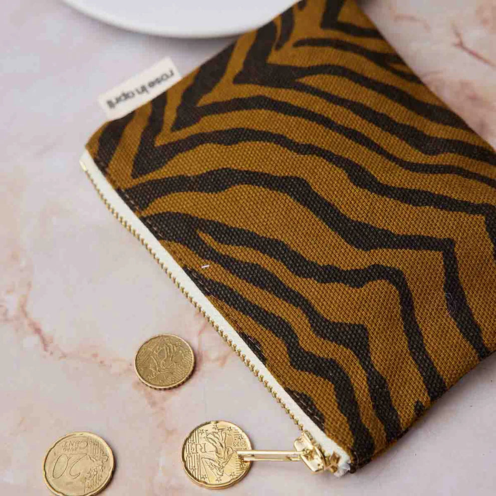 Rose in April - Geldbeutel Marie zebraprint braun/ schwarz MINI & ME