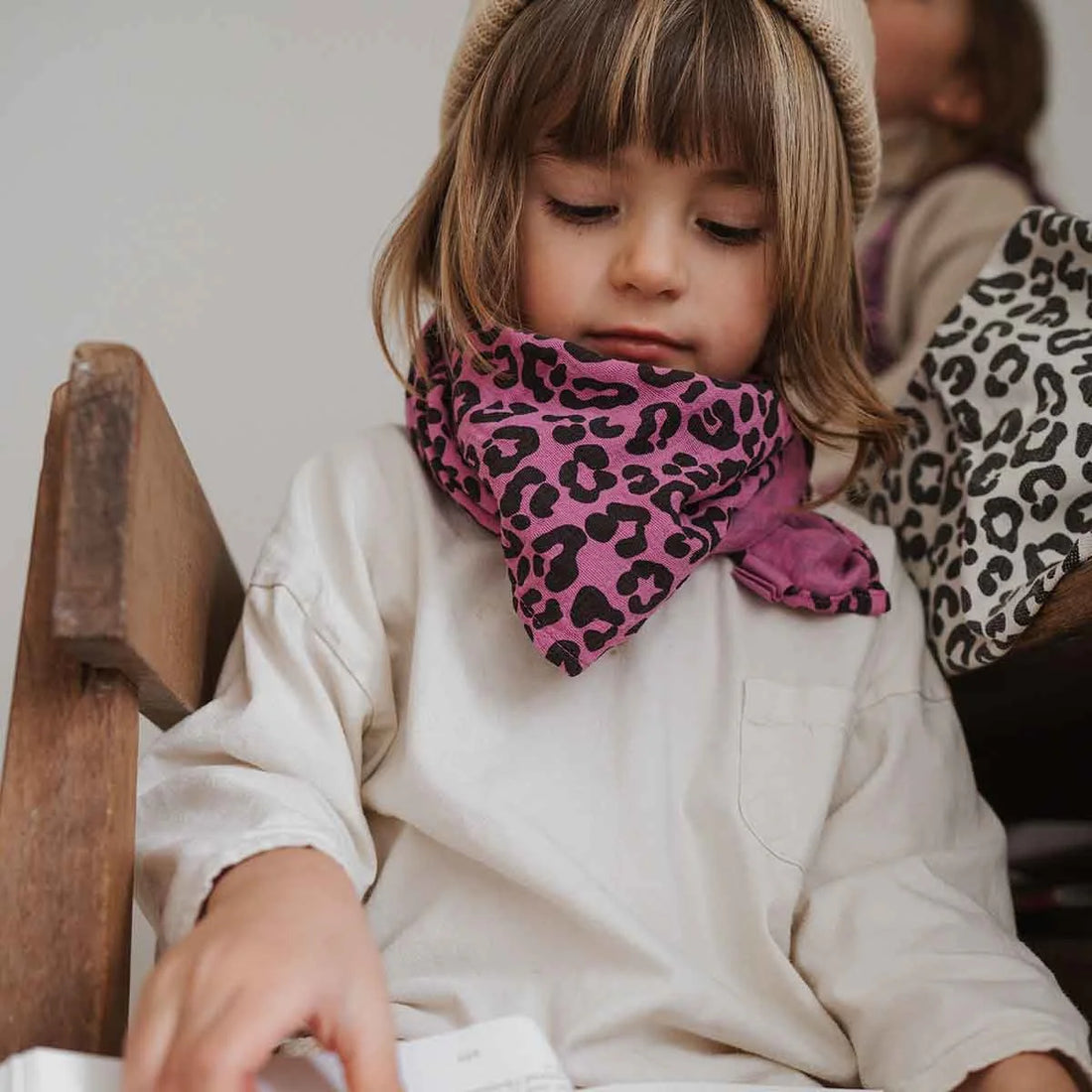 Rose in April - Swaddle leo pink/ schwarz MINI &amp; ME