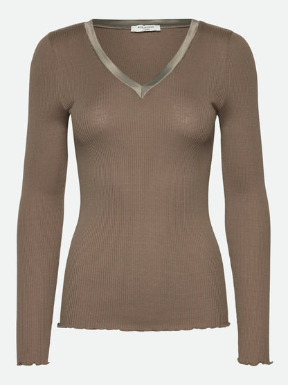 Rosemunde - Langarmshirt „Beatha“ hellbraun