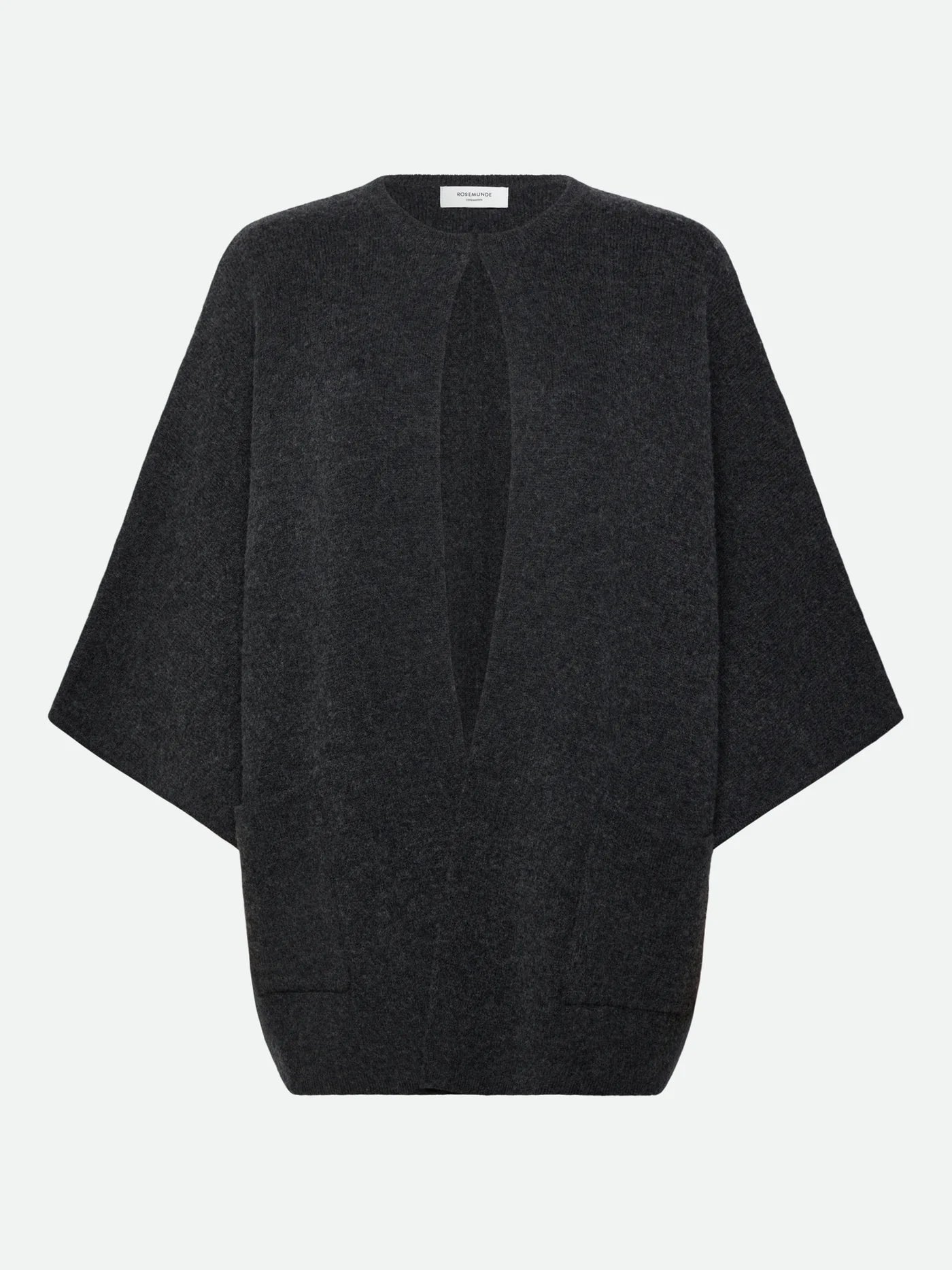 Rosemunde - Cape Strickjacke Wolle/Kaschmir Jesse grau