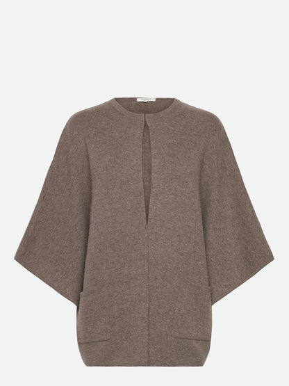 Rosemunde - Cape Strickjacke Wolle/Kaschmir Jesse braun