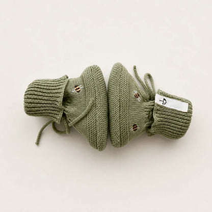 Saga Copenhagen - Baby Schuhe Baumwolle (Bio) grün Biene