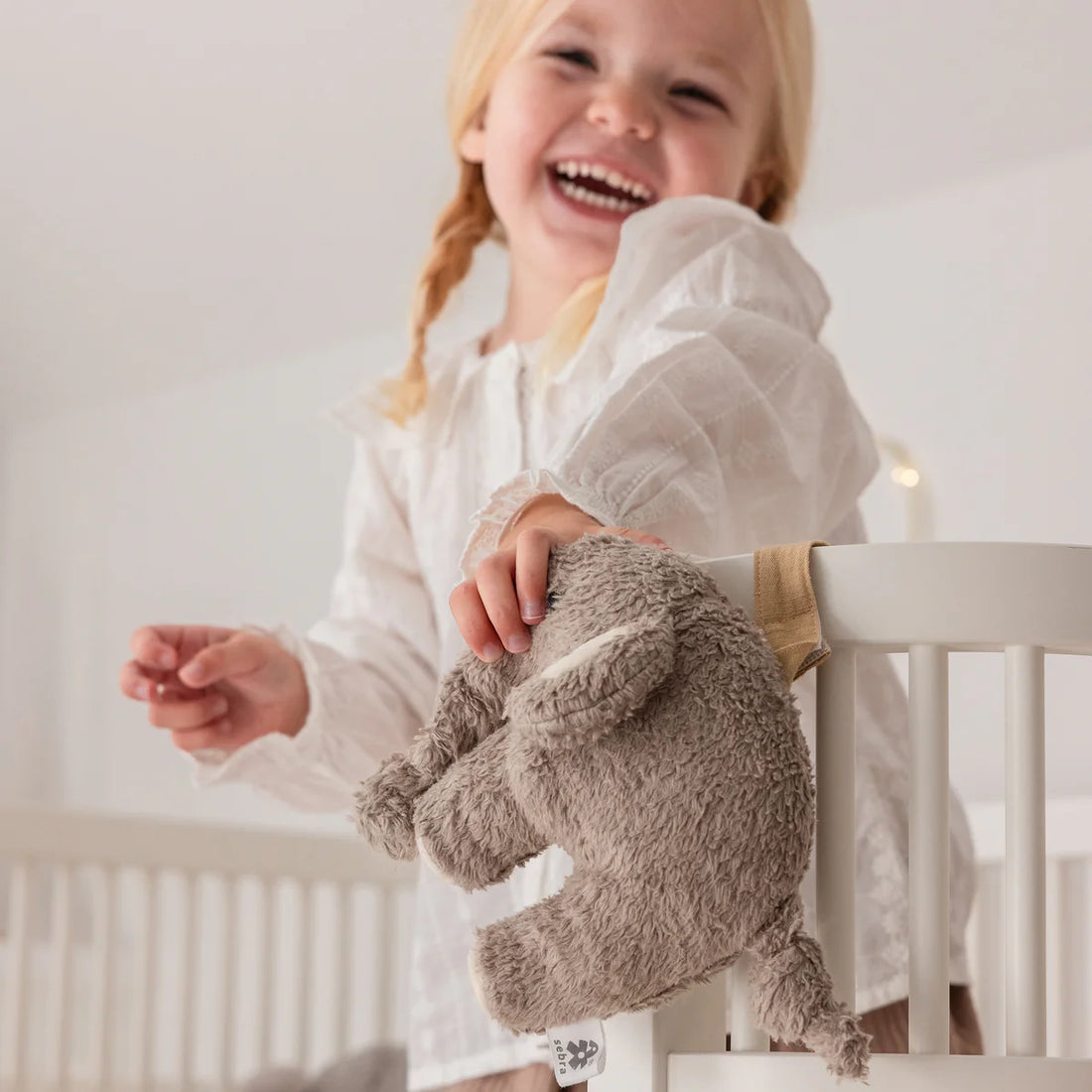 Sebra - Spieluhr Elefant grau Baumwolle (Bio)