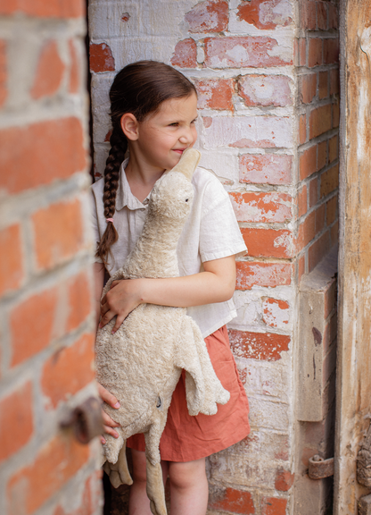Senger - Kuscheltier Gans groß Leinen