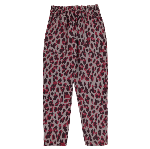 Coole Hose mit elastischem Bund und Leo Print von Sisters Department
